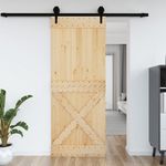 VIDAXL Porte NARVIK 90x210 cm bois massif de pin