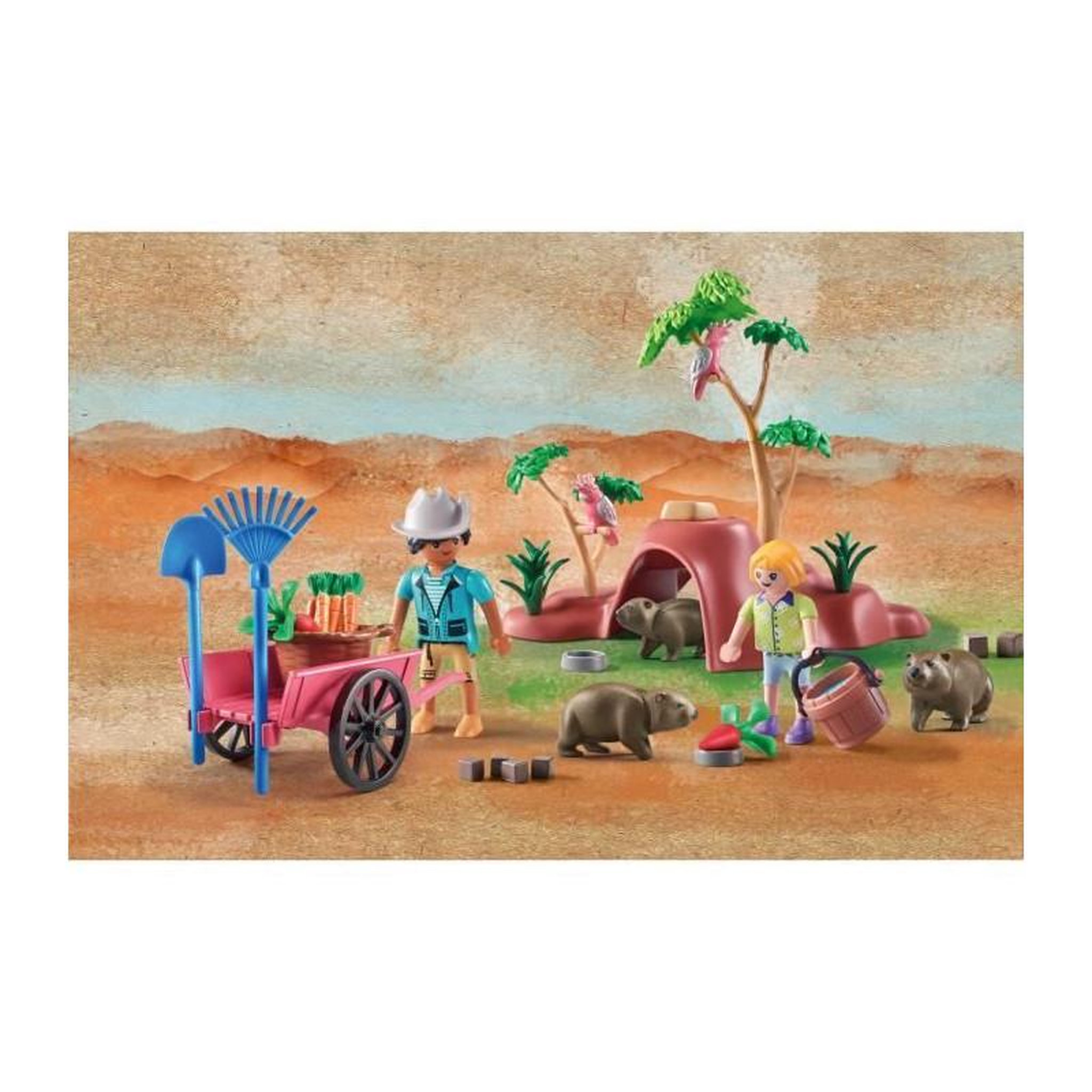 Voir la diapositive 2 : PLAYMOBIL Jeu d'imitation Playmobil Wiltopia Wombat Unterschlupf multicolore