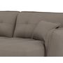 Voir la diapositive 6 : LISA DESIGN Thais - canapé droit 4 places avec double méridienne assise profonde en tissu texturé