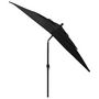 Voir la diapositive 4 : VIDAXL Parasol de jardin a 3 niveaux avec mat en aluminium noir