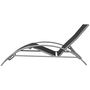 Voir la diapositive 5 : VIDAXL Chaises longues avec table Aluminium Noir