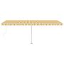 Voir la diapositive 5 : VIDAXL Auvent automatique sur pied 600x300 cm Jaune/Blanc
