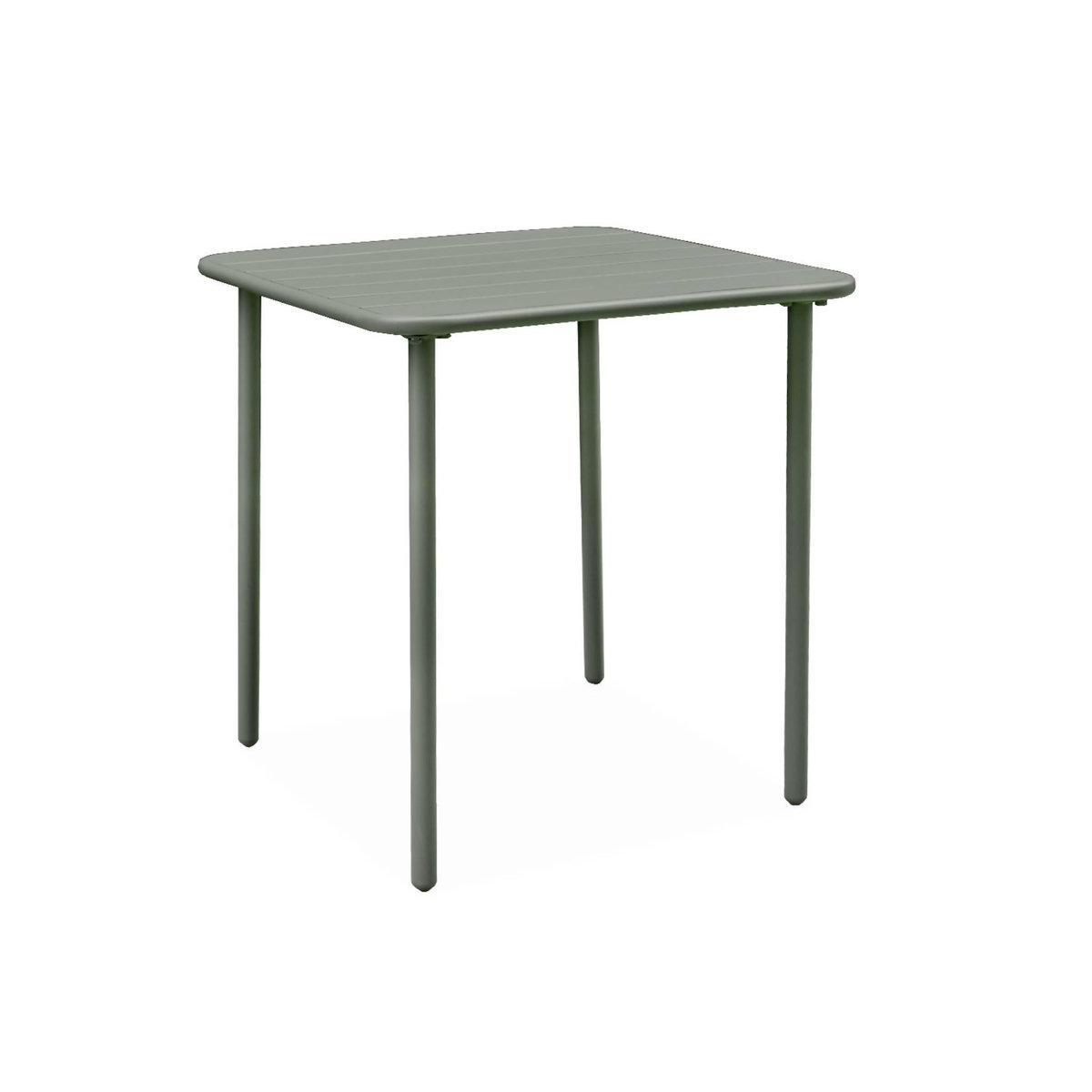 SWEEEK Table de jardin métal 2 places, Amelia 70 x 70cm