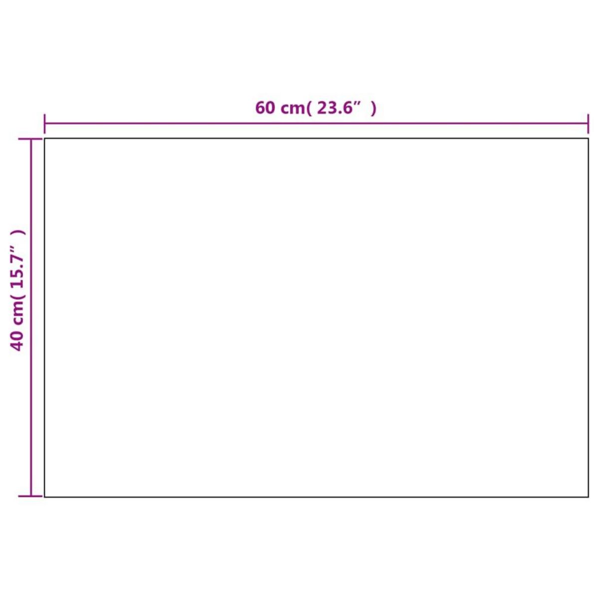 VIDAXL Miroirs muraux 2 pcs 60x40 cm Rectangulaire Verre
