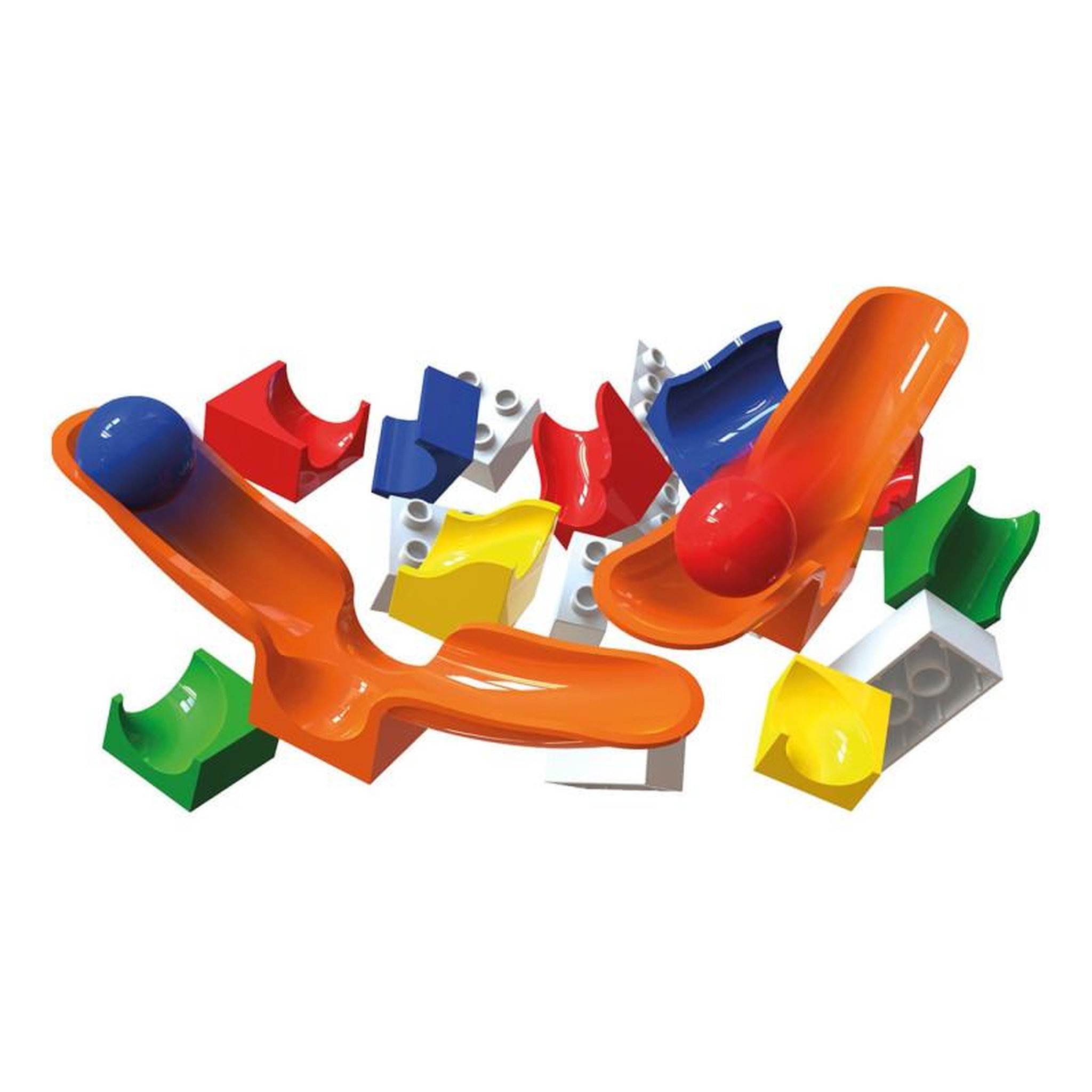 Voir la diapositive 2 : HUBELINO Hubelino Knikerbaan Extension Set Swing, 46dlg.