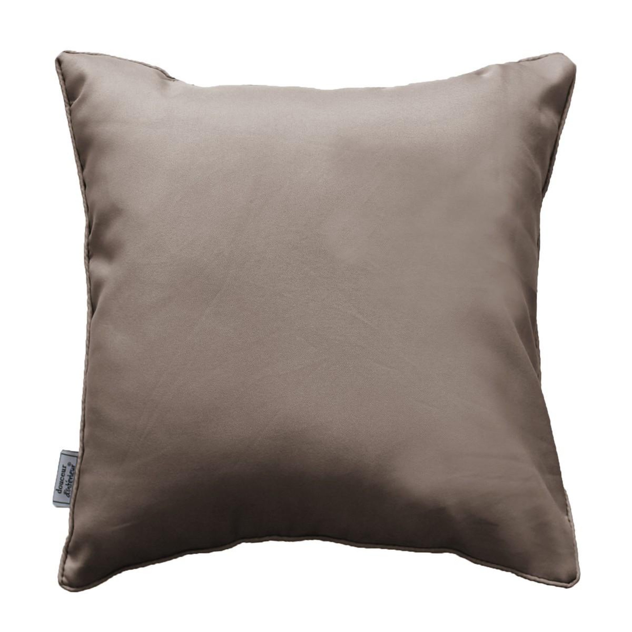 Voir la diapositive 1 : Douceur d'Intérieur Coussin déco  essentiel  40x40cm taupe