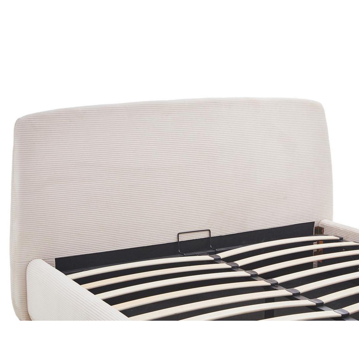 BEST MOBILIER Juliette - lit coffre - 160x200 cm - en velours côtelé