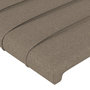 Voir la diapositive 5 : VIDAXL Tete de lit avec oreilles Taupe 93x16x78/88 cm Tissu