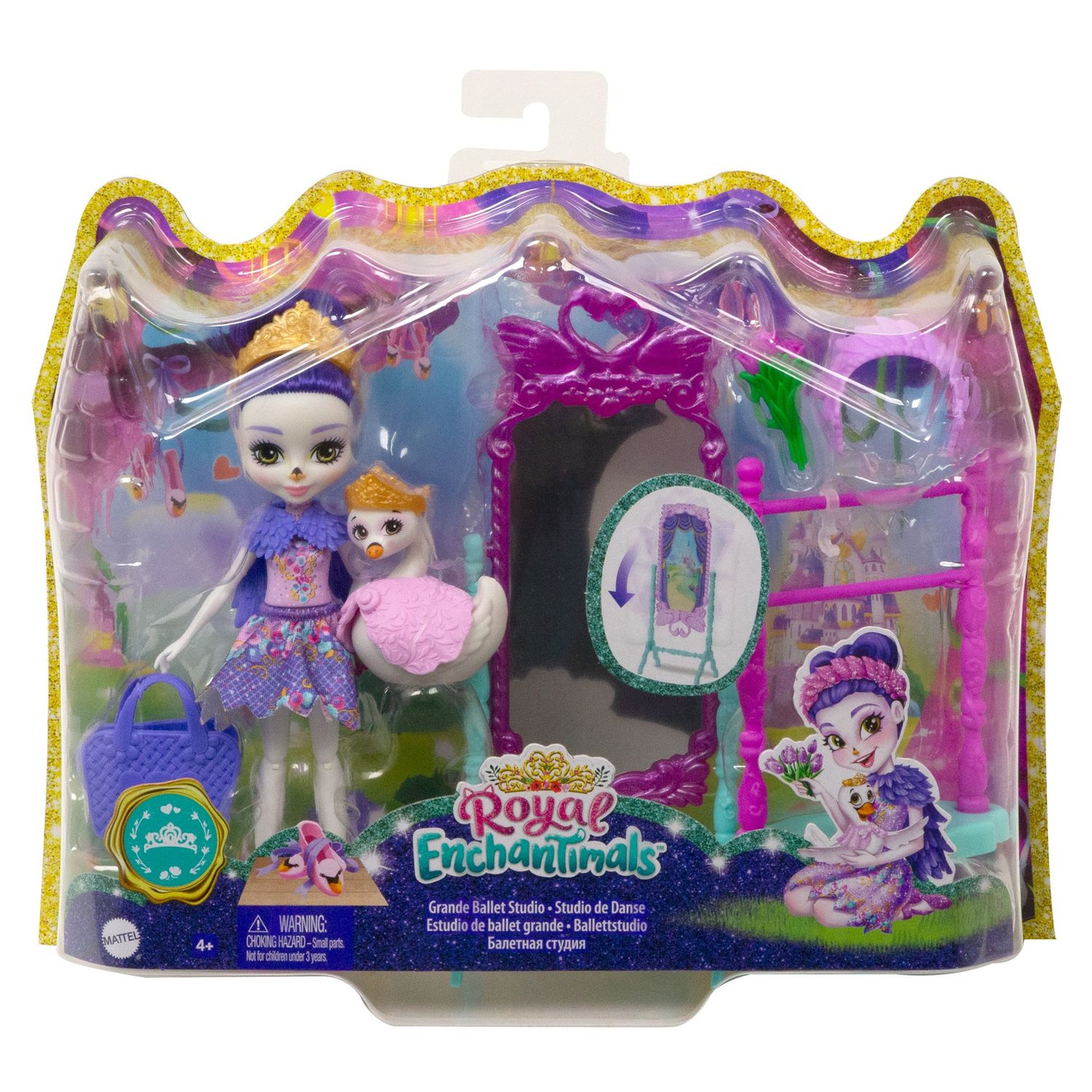 Voir la diapositive 3 : MATTEL Enchantimals Coffret - Studio danse de Sarely Cygne