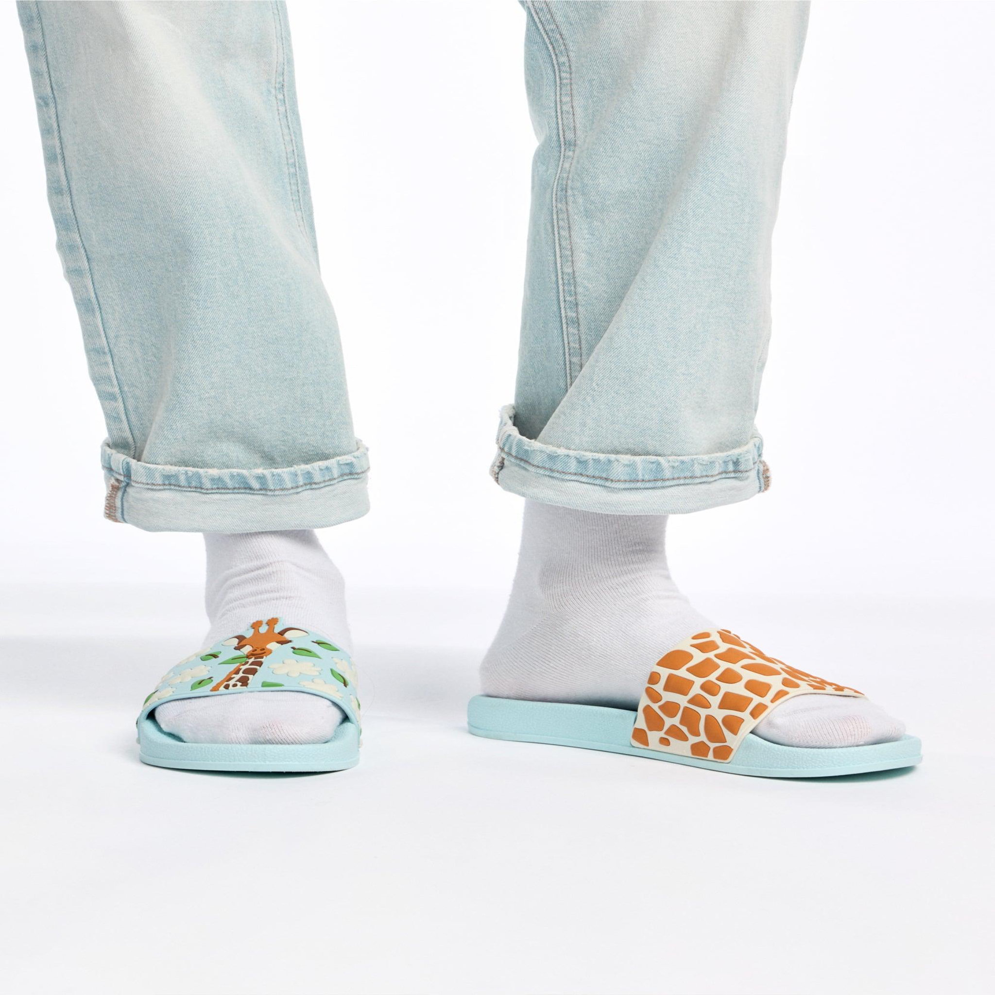 Voir la diapositive 6 : DEDOLES Claquettes girafe mignonne