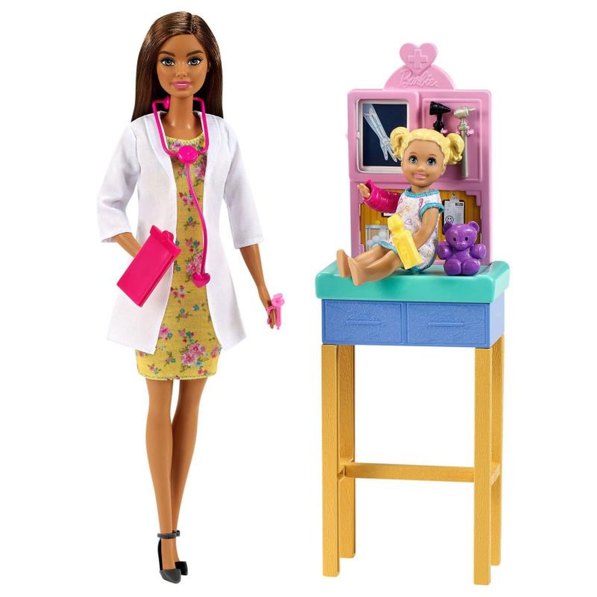 Voir la diapositive 1 : MATTEL MATTEL Barbie Pediatrician - Dark Hair