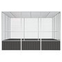 Voir la diapositive 4 : VIDAXL Cage a oiseaux Anthracite 302,5x324,5x211,5 cm Acier galvanise