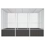 Voir la diapositive 4 : VIDAXL Cage a oiseaux Anthracite 302,5x324,5x211,5 cm Acier galvanise