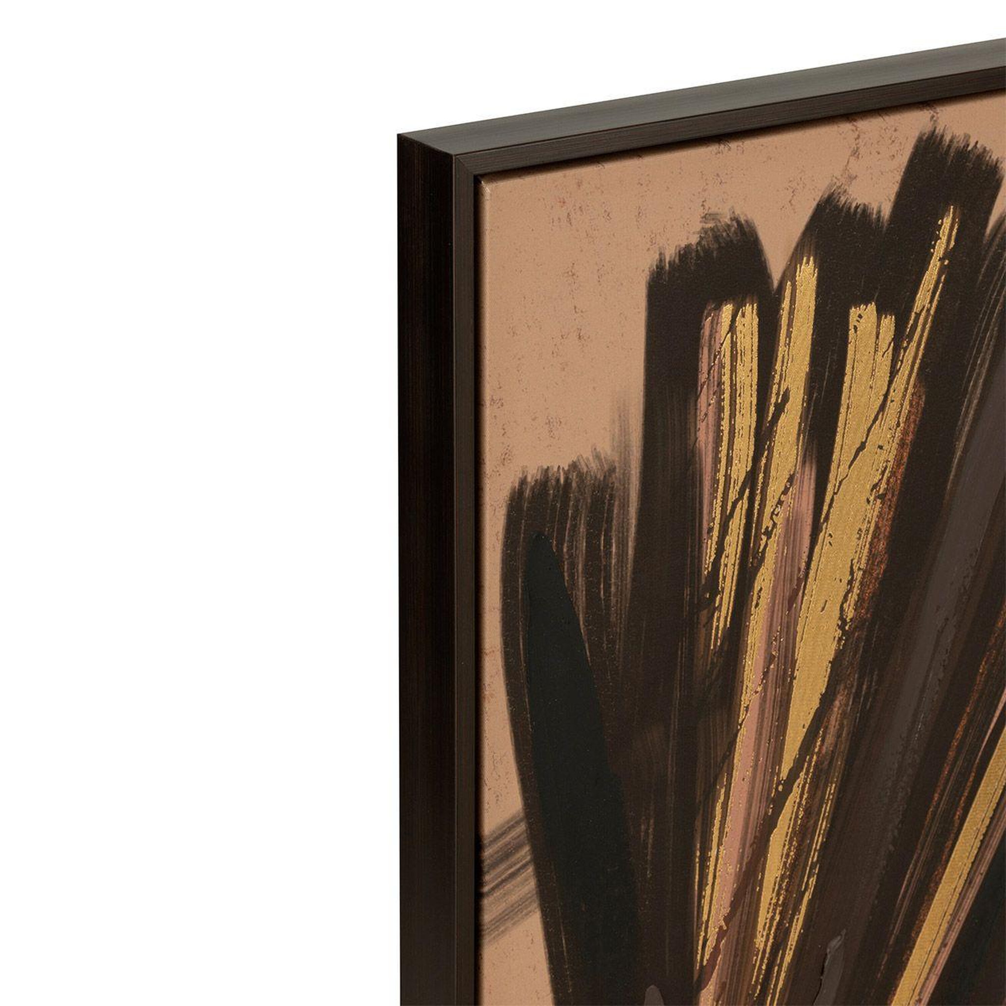 Voir la diapositive 2 : J-LINE Tableau déco  femme africaine ii  103x143cm marron