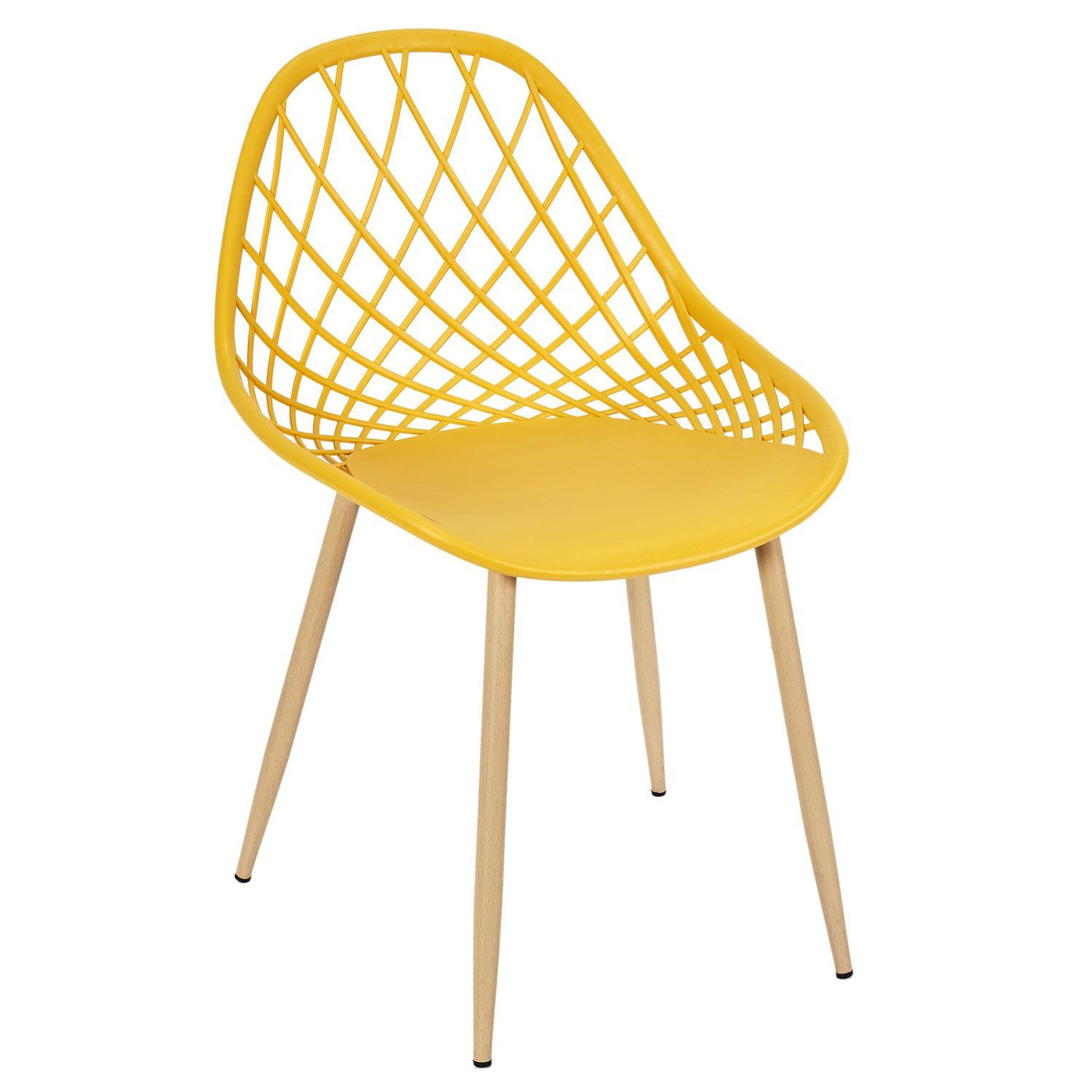 Voir la diapositive 5 : TOILINUX Lot de 4 chaises d'extérieur Malaga en polypropylène