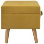 Voir la diapositive 3 : VIDAXL Tabouret de rangement 40 cm Jaune moutarde Velours