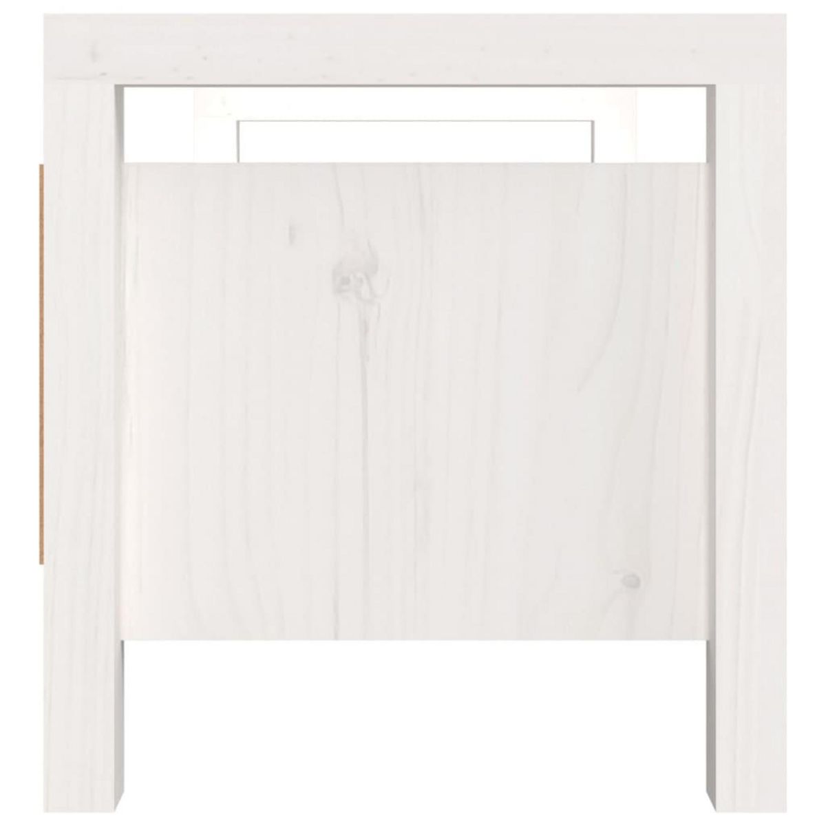 VIDAXL Banc d'entree Blanc 80x40x43 cm Bois de pin massif
