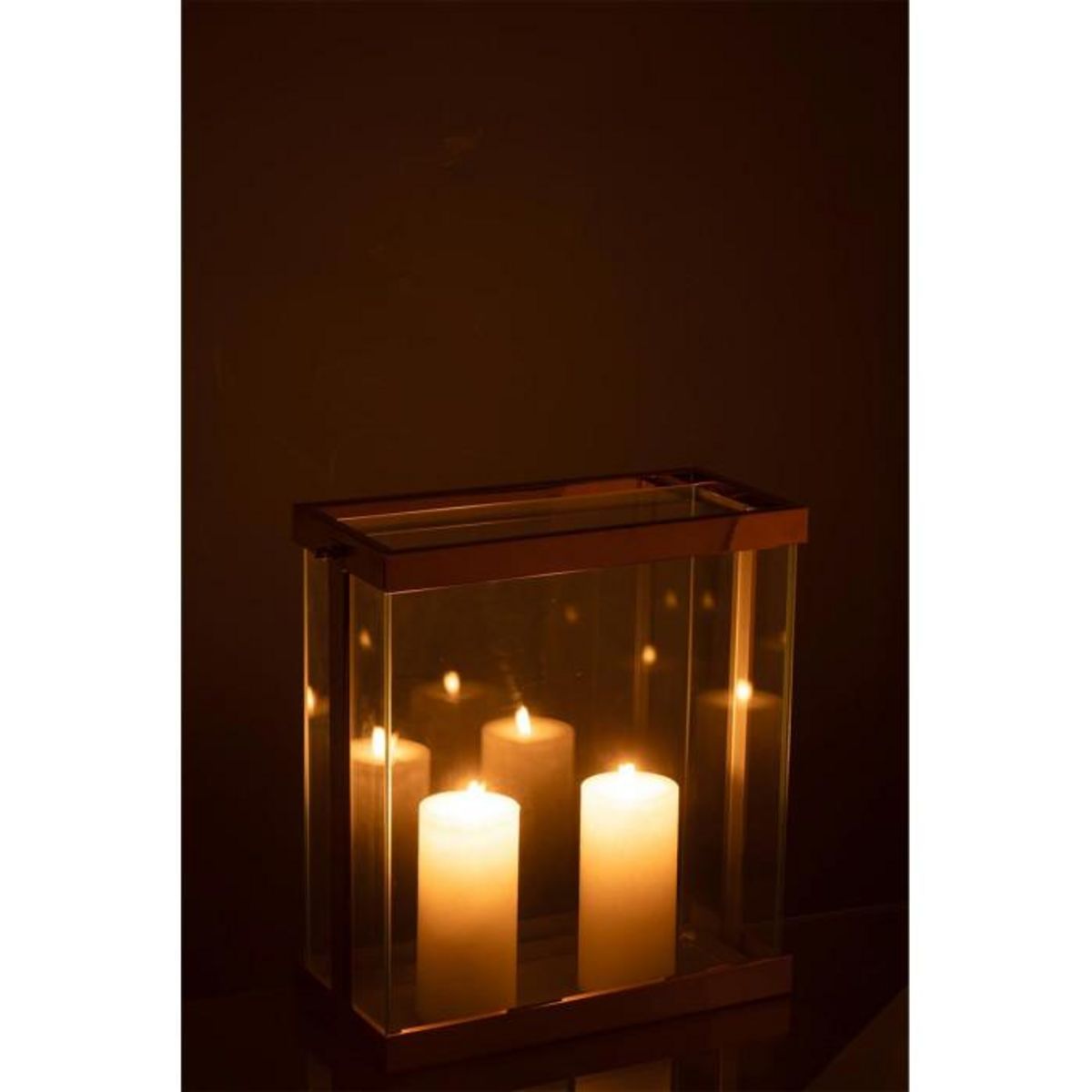 Paris Prix Lanterne en Verre  Enma  35cm Cuivre