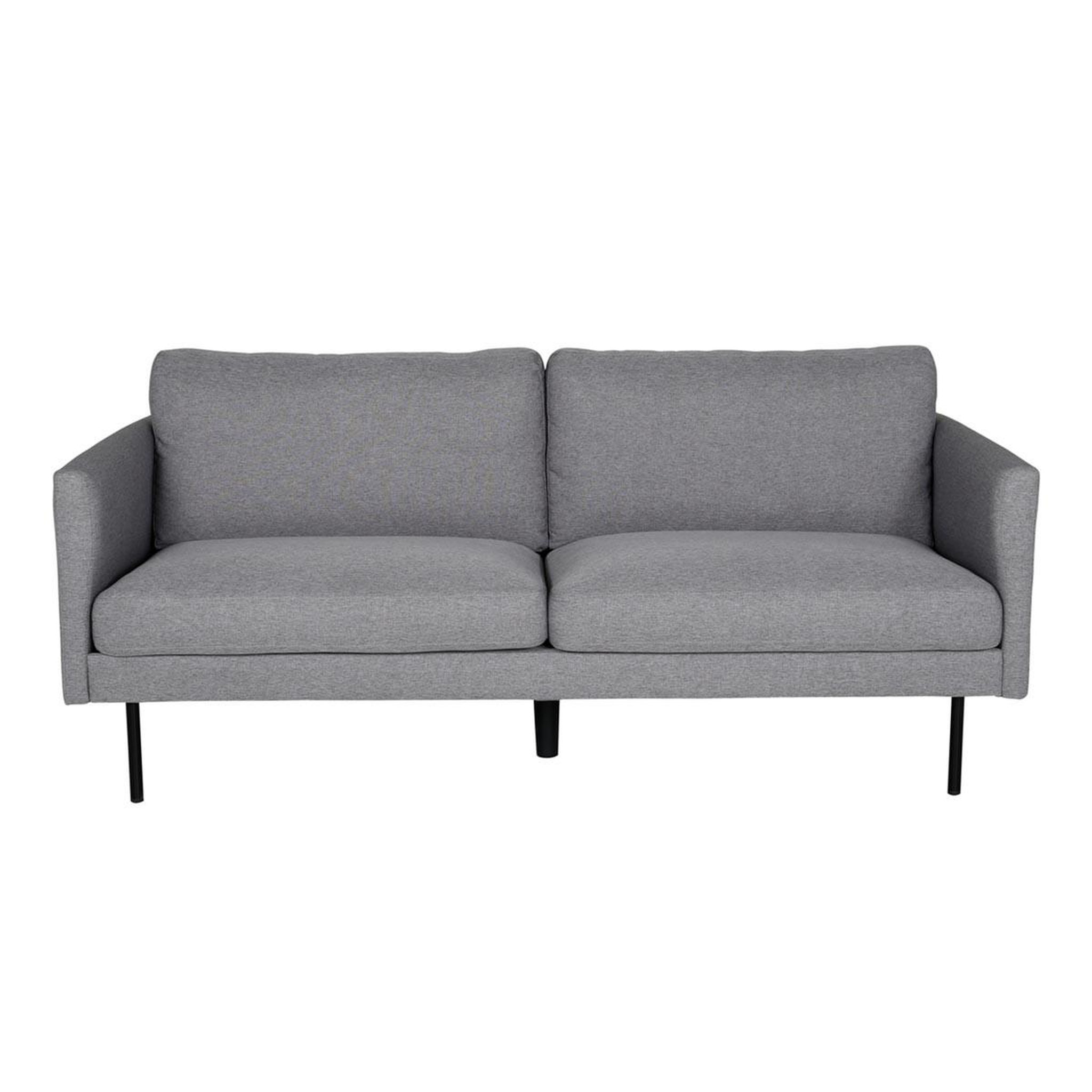 Voir la diapositive 2 : Paris Prix Canapé 2 places en tissu  zoom  180cm gris