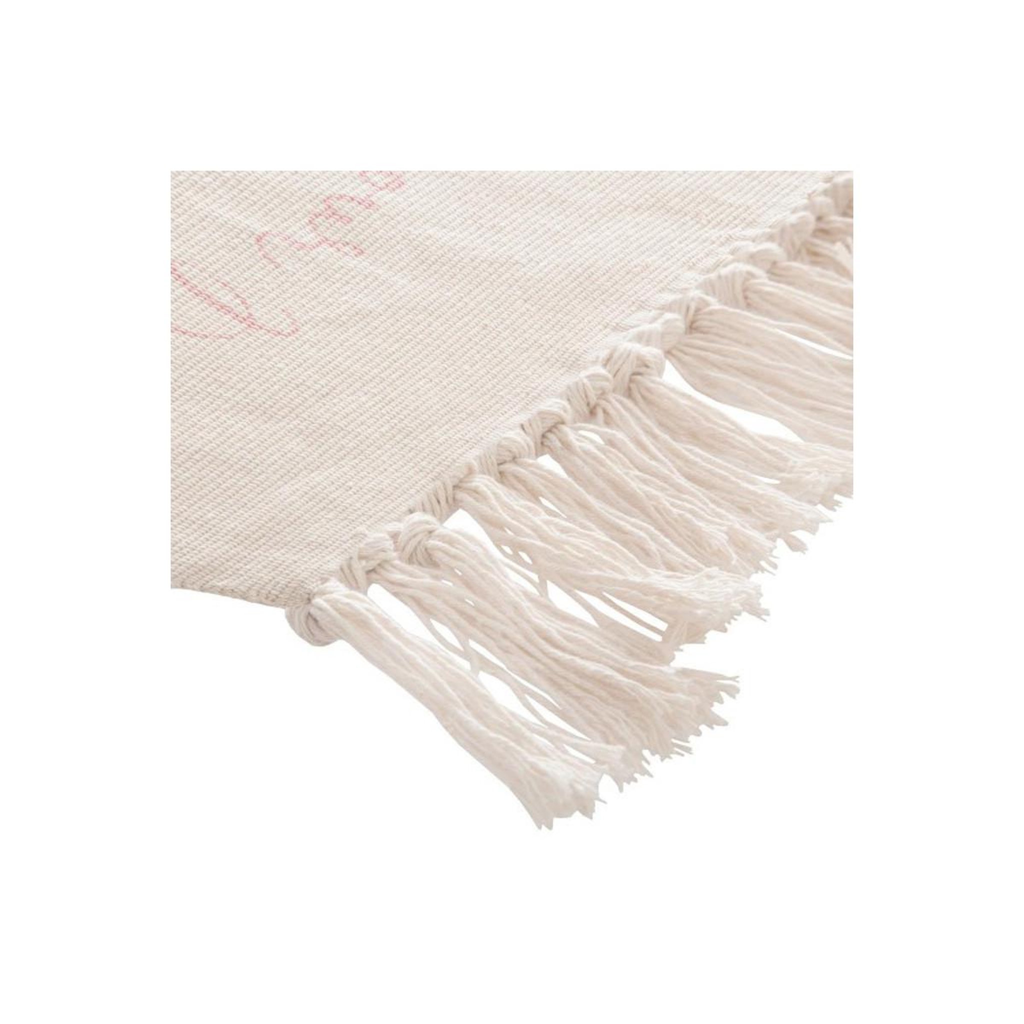 Voir la diapositive 2 : Atmosphera Kids Tapis déco à franges  rêves  60x90cm rose