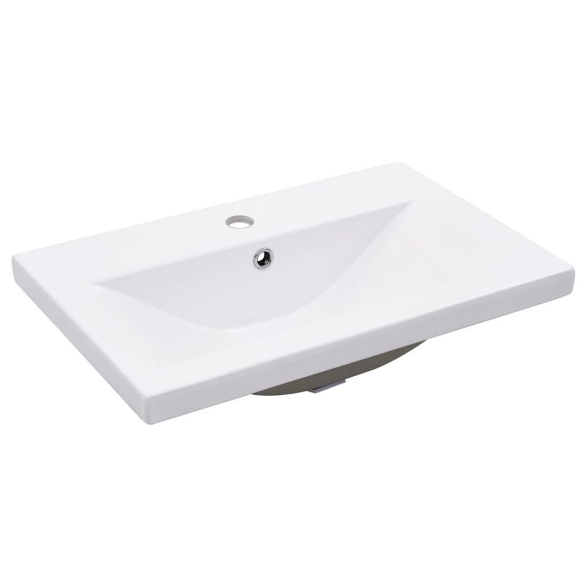 VIDAXL Cadre de lavabo de salle de bain vasque a encastrer Noir Fer