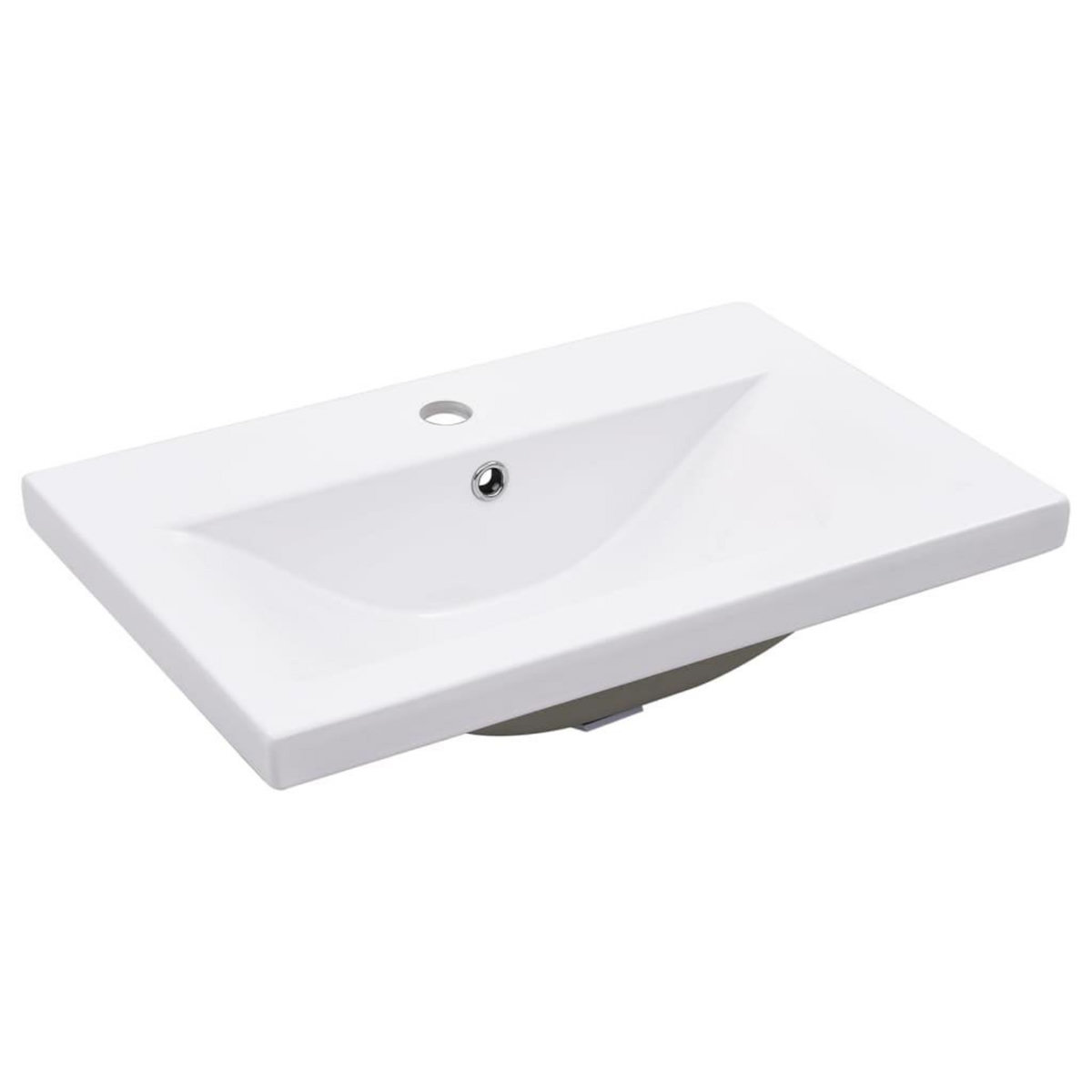 VIDAXL Cadre de lavabo de salle de bain vasque a encastrer Noir Fer