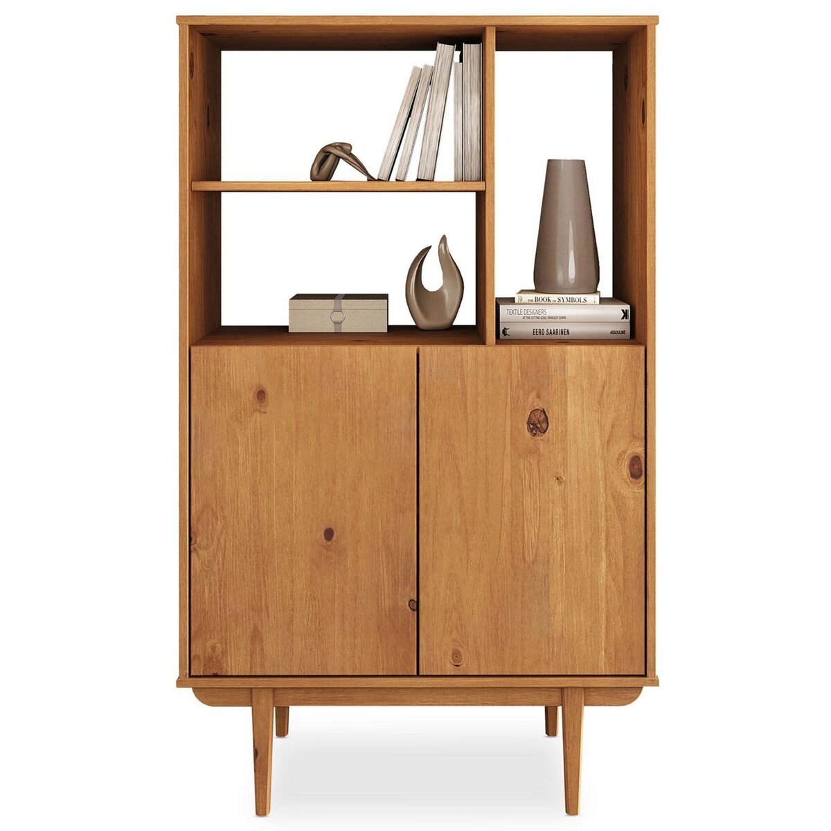 IDIMEX Buffet haut SIMONA H 133 cm en bois massif
