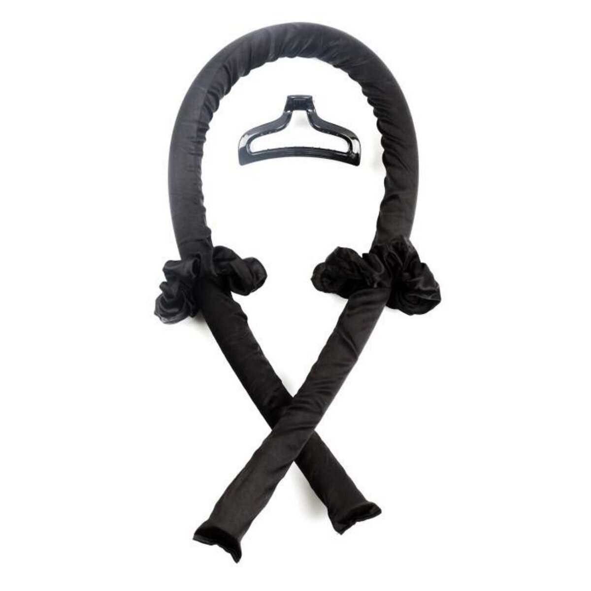 Paris Prix Bigoudi Satin sans Chaleur  XXL  95cm Noir