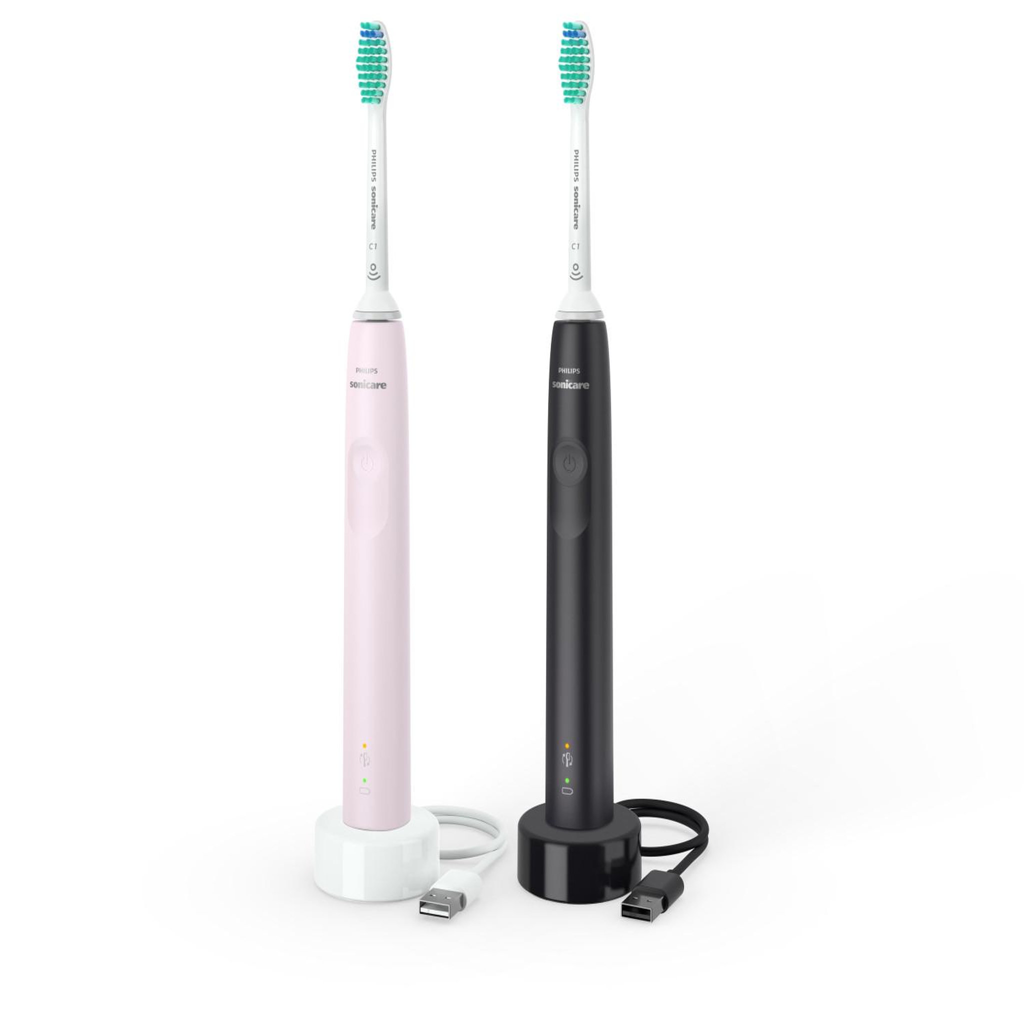Voir la diapositive 2 : Philips Philips 3100 series hx3675/15 brosse à dents électrique adulte brosse à dents à ultrasons noir, rose