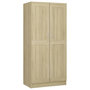 Voir la diapositive 5 : VIDAXL Garde-robe Chene sonoma 82,5x51,5x180 cm Agglomere