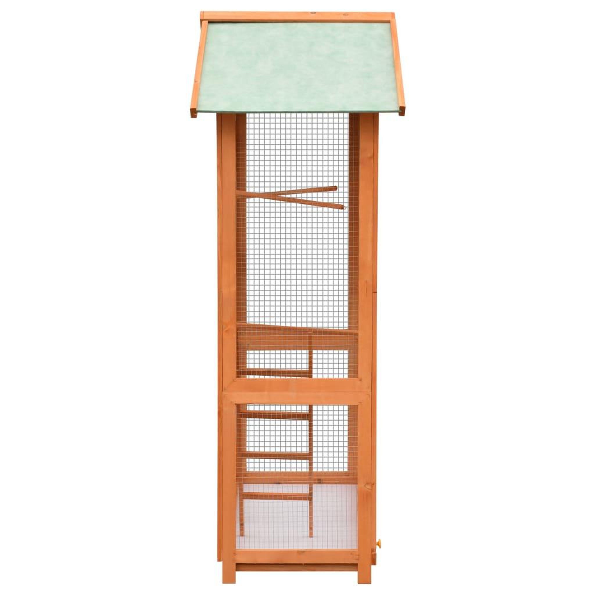 Voir la diapositive 4 : VIDAXL Cage a oiseaux Pin massif et bois de sapin 125,5x59,5x164 cm
