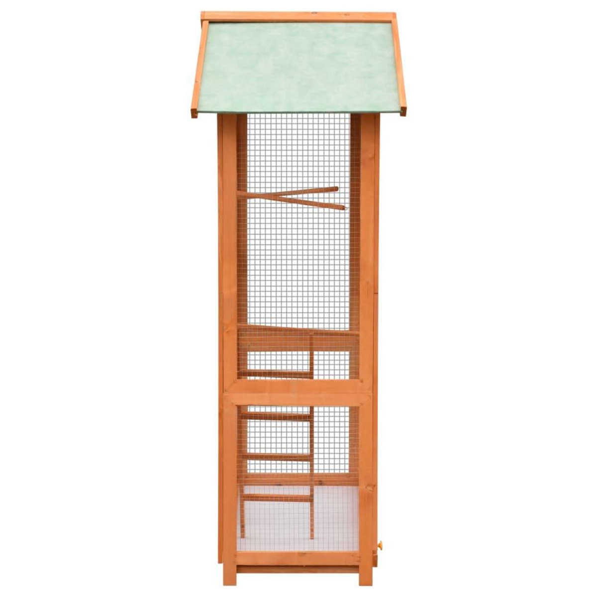 VIDAXL Cage a oiseaux Pin massif et bois de sapin 125,5x59,5x164 cm