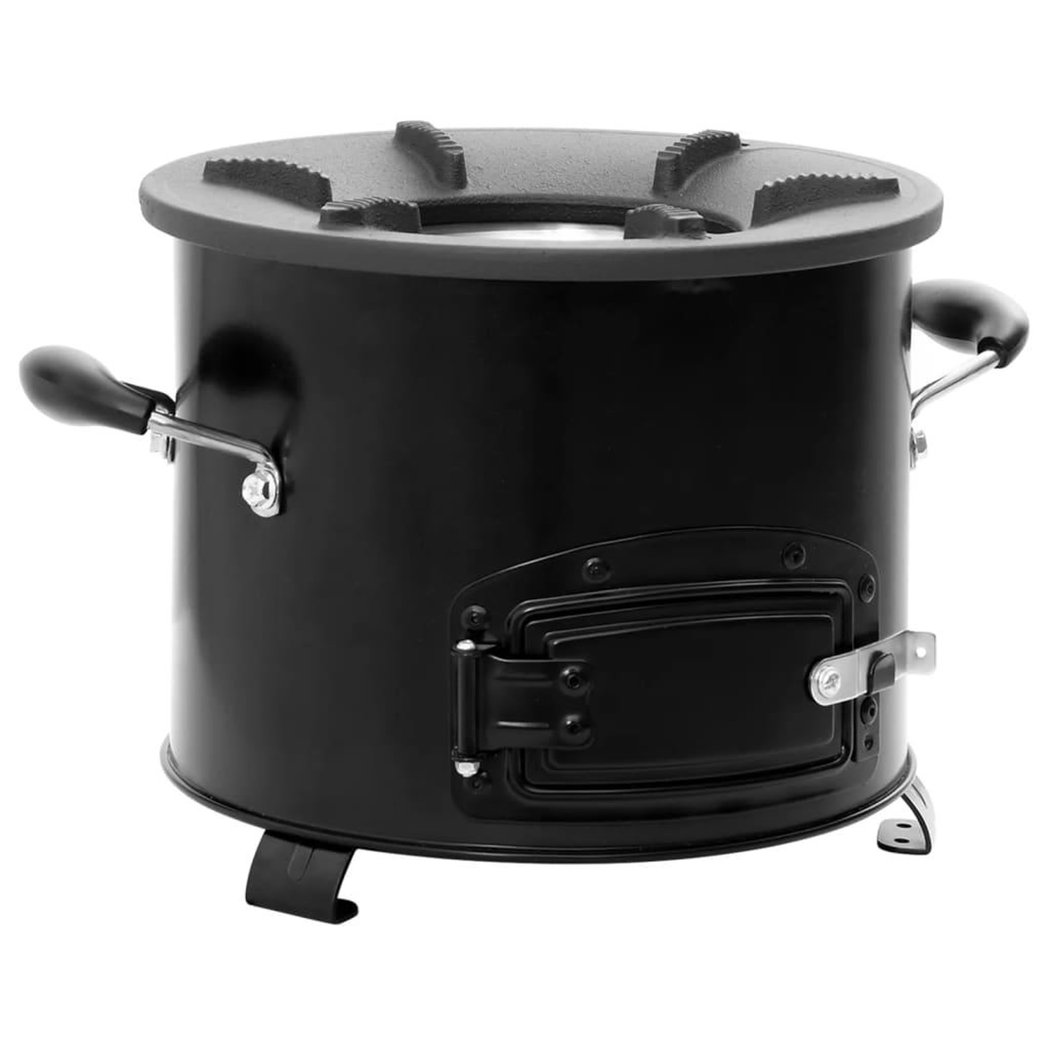 Voir la diapositive 2 : VIDAXL Poele a bois de camping Noir 36x26x22,5 cm Metal