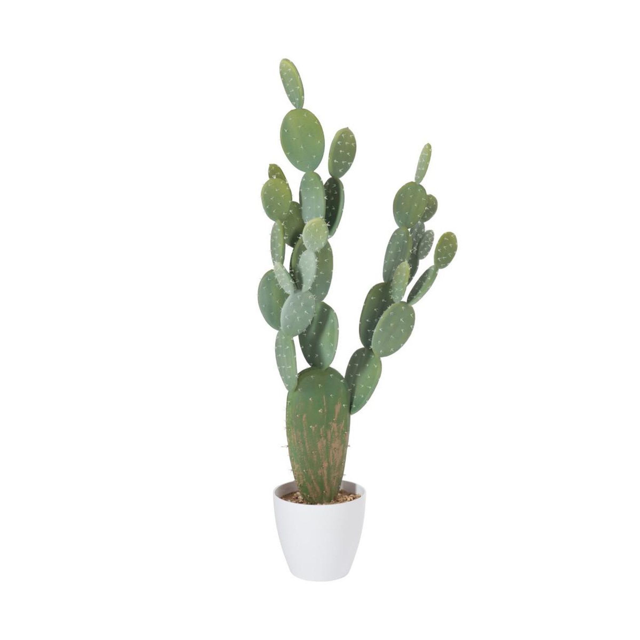 J-LINE Plante Artificielle en Pot  Cactus  135cm Vert
