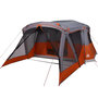 Voir la diapositive 4 : VIDAXL Tente de camping avec porche 4 personnes orange impermeable