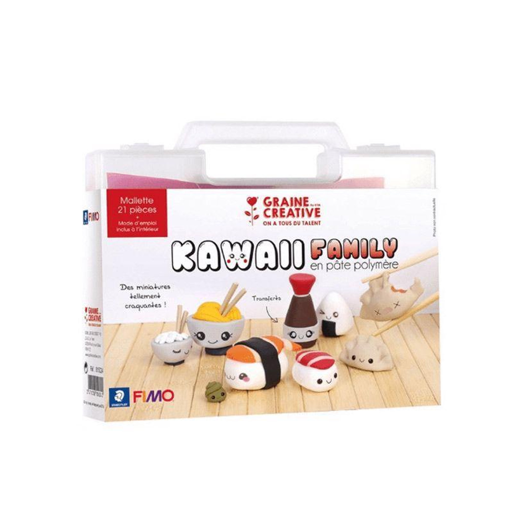 Staedtler Coffret pâte polymère - Ma mallette sushis kawaï