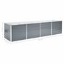 Voir la diapositive 6 : VIDAXL Lit sureleve de jardin Acier galvanise 320x80x77 cm Gris