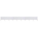 VIDAXL Paravent 9 panneaux Tissu 1200 x 160 cm Blanc sable