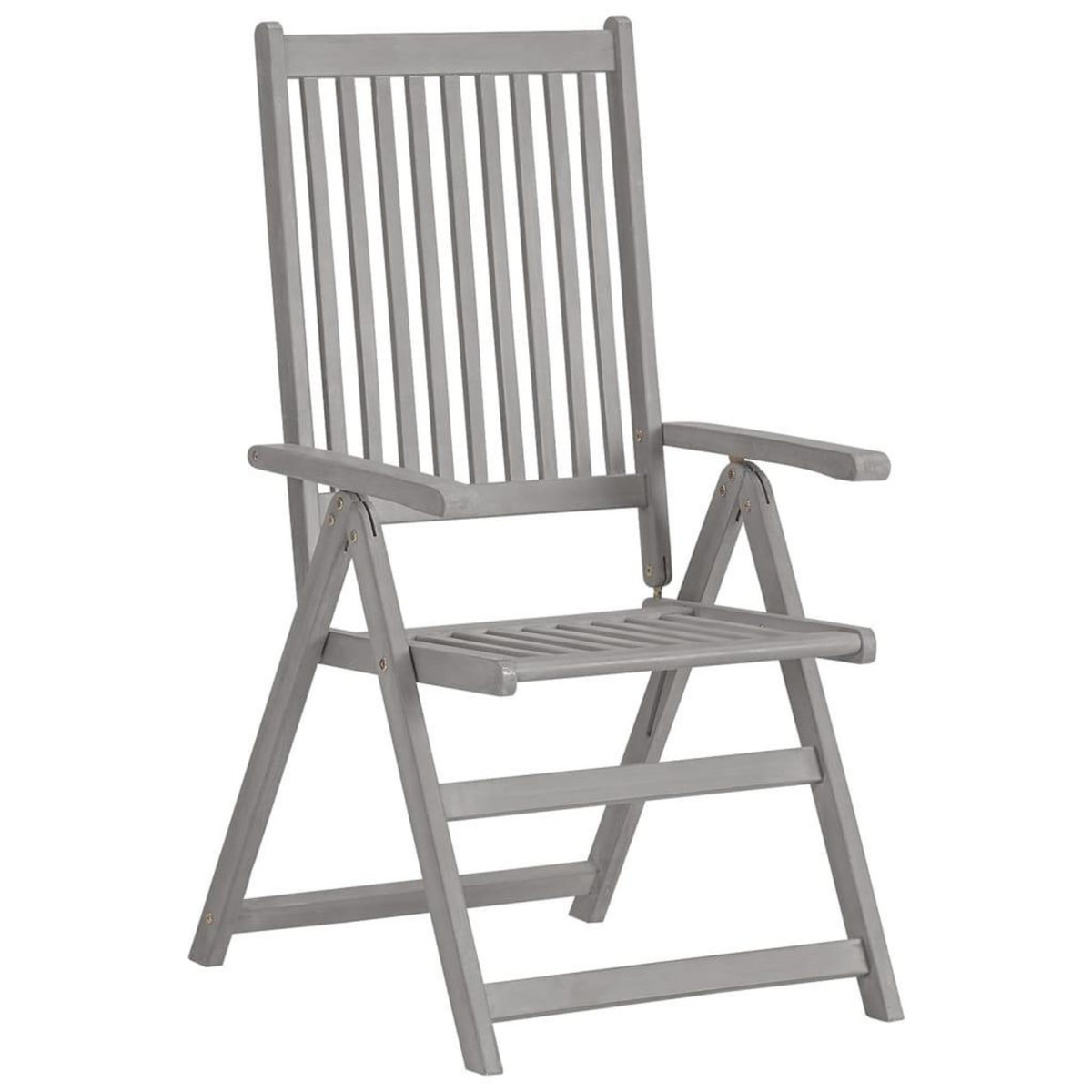 VIDAXL Chaises inclinables de jardin lot de 3 et coussins Bois acacia