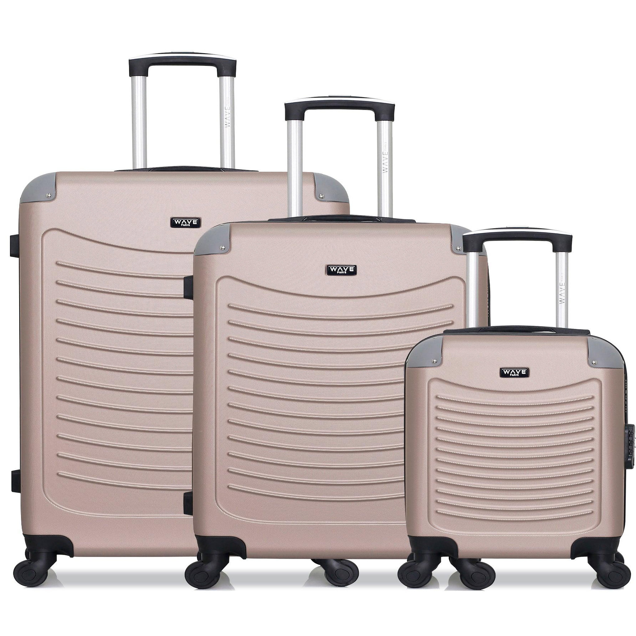 WAVE PARIS Wave paris - lot de 3 - valise grand format, valise weekend et valise cabine xxs congo