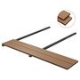 Voir la diapositive 3 : VIDAXL Panneaux de terrasse creux et accessoires WPC 35 m^2 4 m Teck