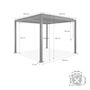 Voir la diapositive 4 : SWEEEK Pergola bioclimatique aluminium et acier lames orientables 3x3m Palace