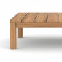 Voir la diapositive 3 : Rendez vous déco Salon de jardin 2 personnes en teck massif et tissu blanc-Nadila