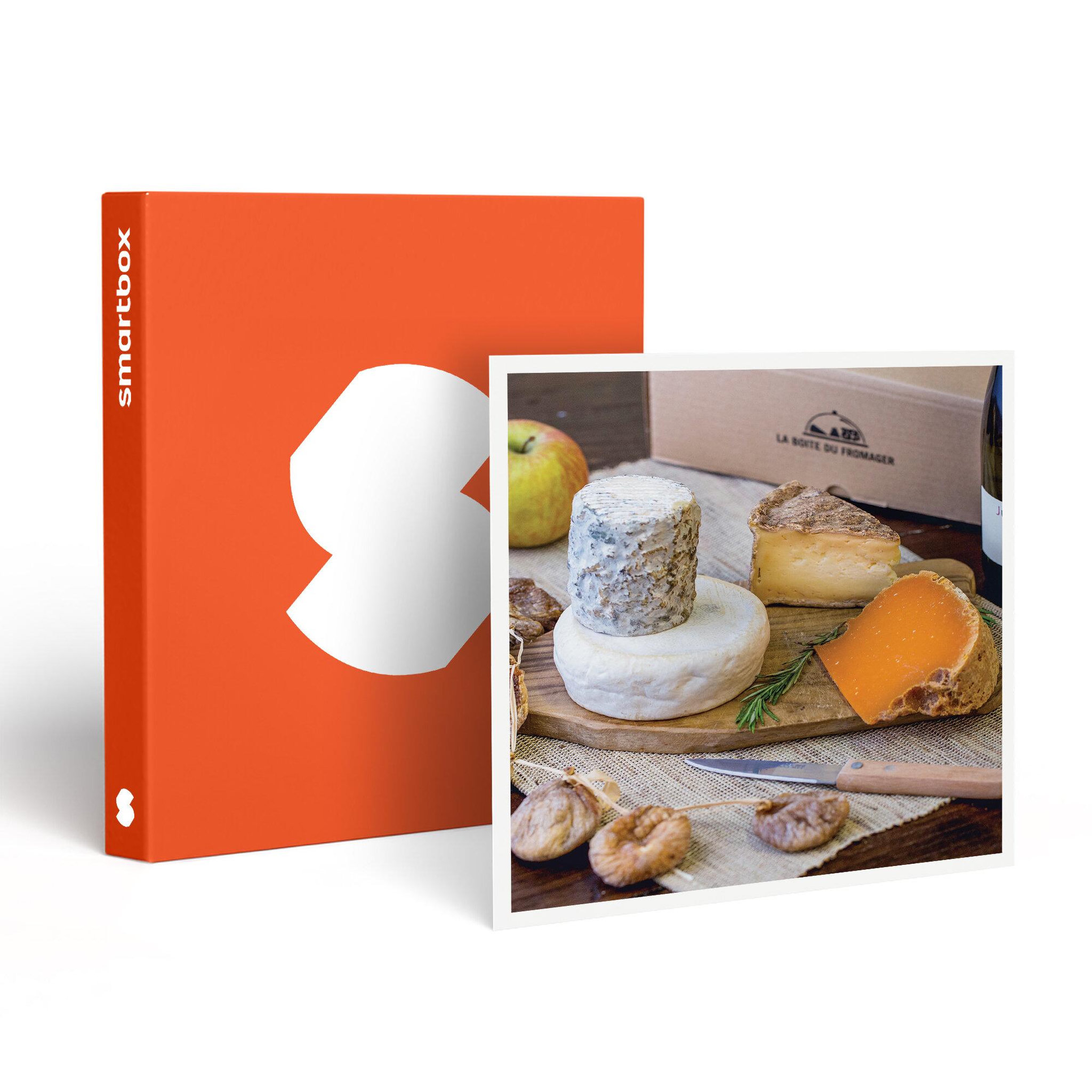 Smartbox Box fromage fermier et vin à déguster chez soi - coffret cadeau gastronomie