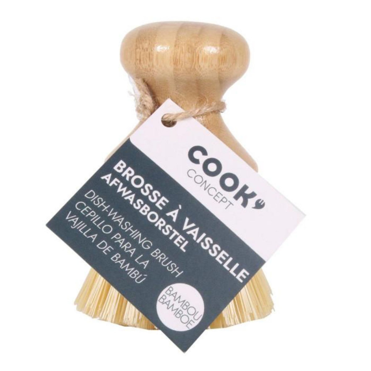 Paris Prix Brosse à Vaisselle  Bambou  10cm Naturel