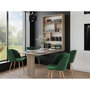 Voir la diapositive 2 : BEST MOBILIER Mondrian - table murale rabattable avec rangements - 4 personnes
