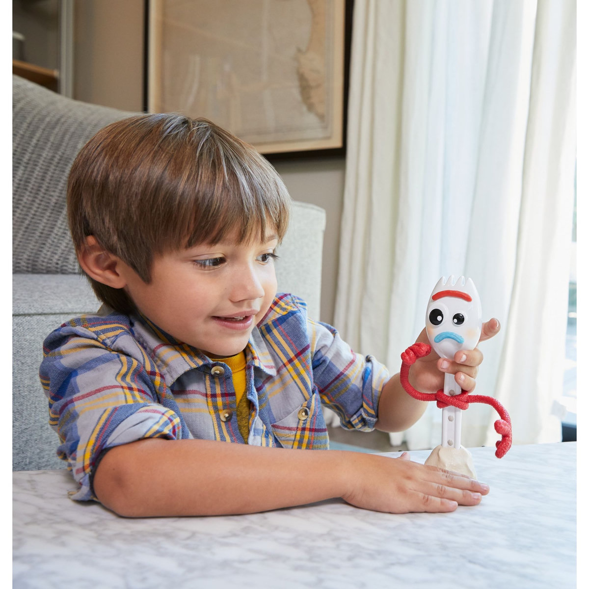 MATTEL Figurine parlante Forky 17 cm - Toy Story 4