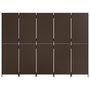Voir la diapositive 5 : VIDAXL Cloison de separation 5 panneaux marron resine tressee