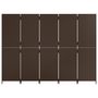 Voir la diapositive 5 : VIDAXL Cloison de separation 5 panneaux marron resine tressee