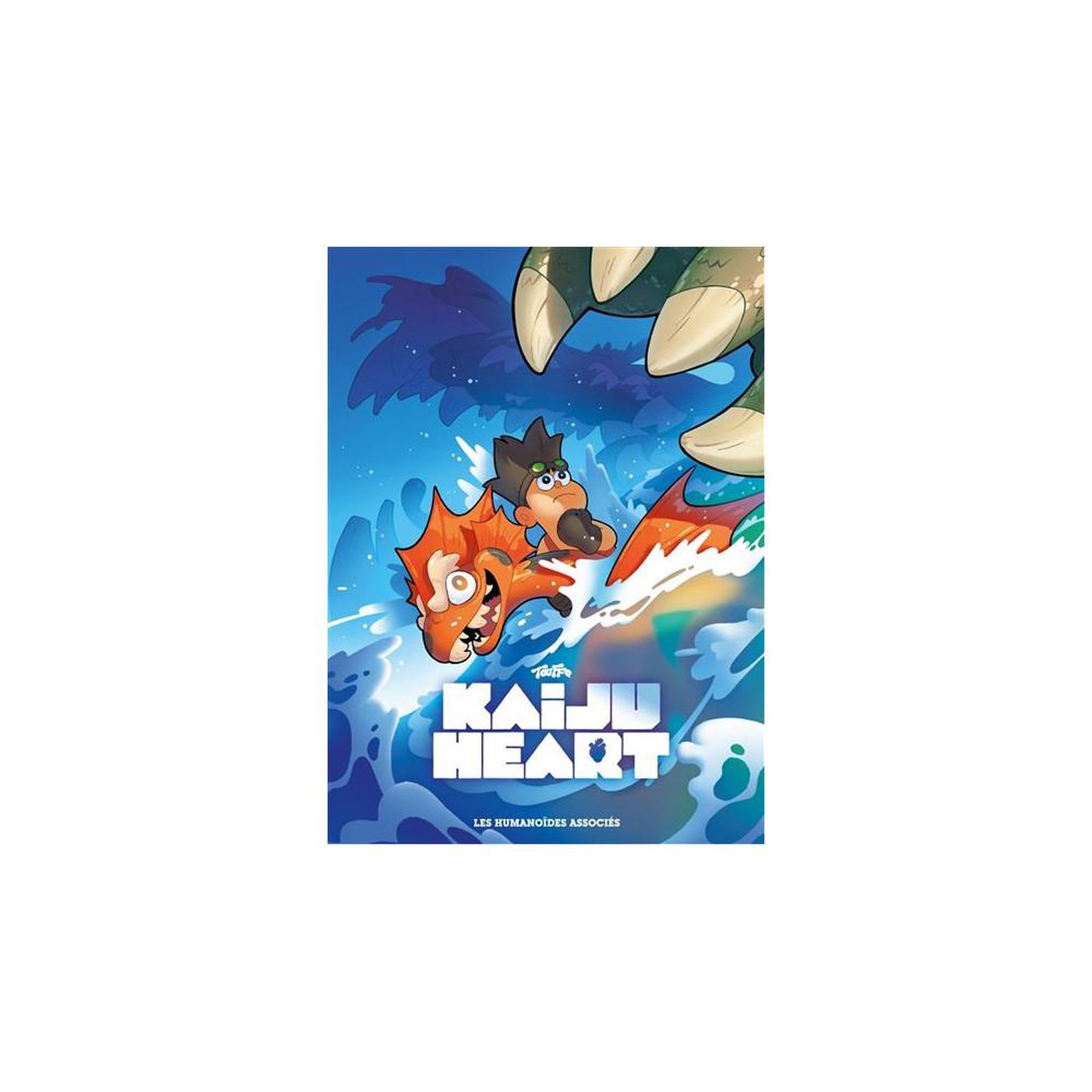 Album cd kaiju heart, manga d'aventure broché, 120 pages, touffe